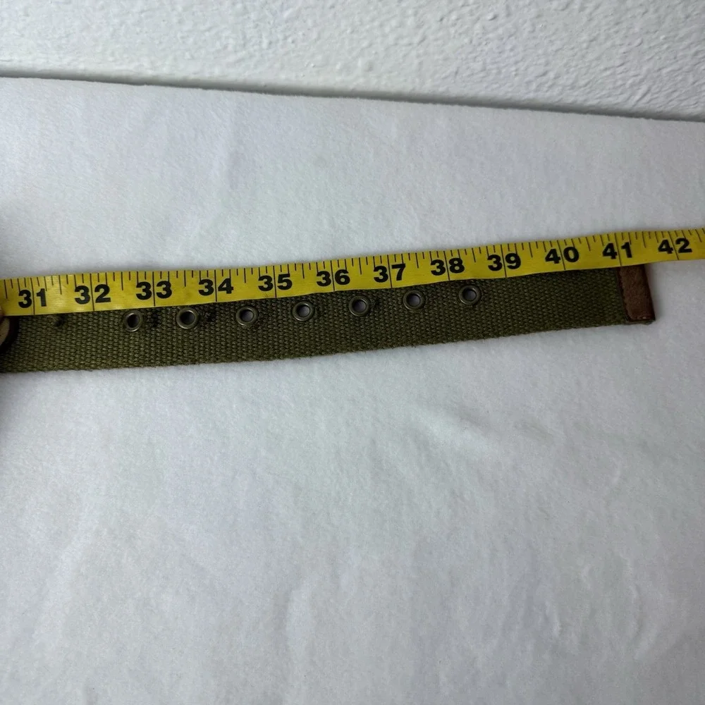 Green Patch Belt Size Small Adjustable Punk Grunge Utility‎ Military Green Y2K
